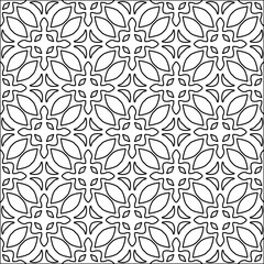 Abstract shapes from lines. Vector graphics for design. Black and white color. Simple pattern.