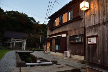 Obraz premium 宿根木集落（新潟県）