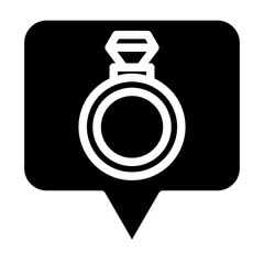 luxury glyph icon