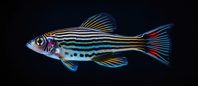 Aquarium fish known as zebrafish