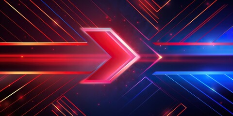 Glowing striped background with neon colors. generative AI