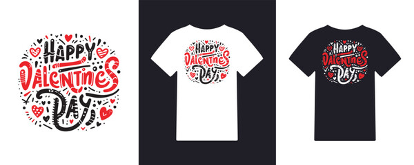 Valentine's Day Love Typography Expressive T-Shirt Design