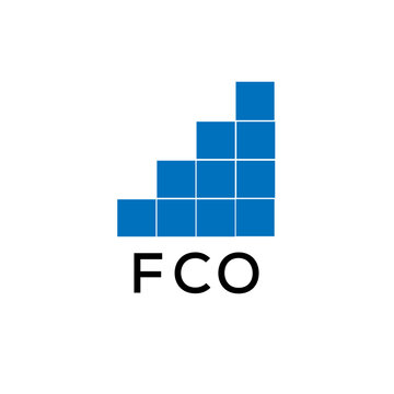 FCO Letter logo design template vector. FCO Business abstract connection vector logo. FCO icon circle logotype.
