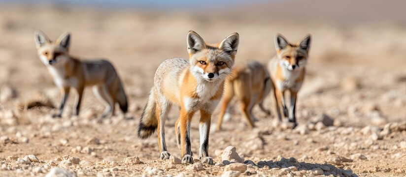Vulpes rueppellii spotted during White Desert National Park tour.