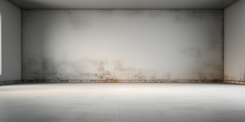 Subdued Contrast: Empty White Space against a Grey Backdrop