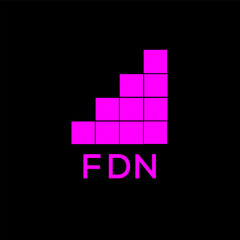 Fototapeta na wymiar FDN Letter logo design template vector. FDN Business abstract connection vector logo. FDN icon circle logotype. 