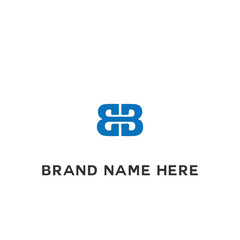 BB logo. B B design. White BB letter. BB B B letter logo design. Initial letter BB linked circle uppercase monogram logo.