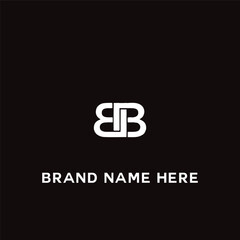 BB logo. B B design. White BB letter. BB B B letter logo design. Initial letter BB linked circle uppercase monogram logo.