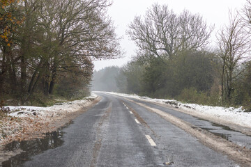 Winter Covered Road