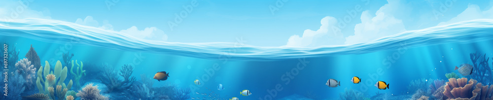 Poster abstract background with christmas theme, web site header or footer template