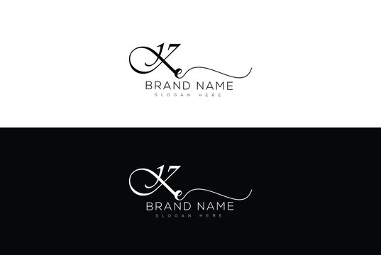 Xe initial handwriting signature logo design lettering