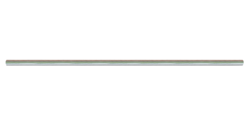 Horizontal metal chrome pipe on isolated transparent background