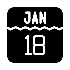 calendar days glyph icon