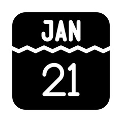 calendar days glyph icon