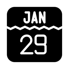 calendar days glyph icon