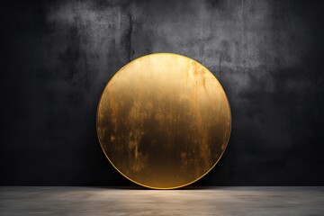 A background with shiny gold circles