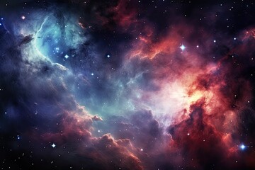 Planets and galaxy, science fiction wallpaper. Beauty of deep space, AI Generated
