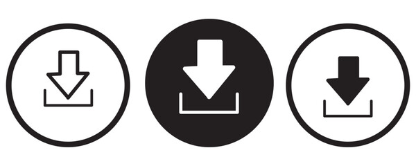 Download flat vector icon. install symbol. Download icon. Upload button. Load symbol. Modern, simple flat vector illustration eps 10