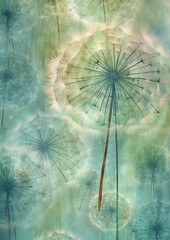 background with dandelion