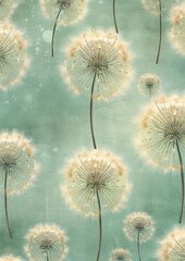 background with dandelion