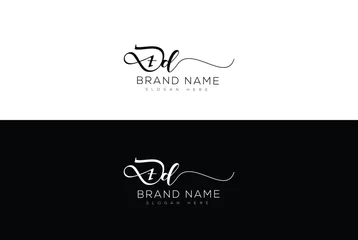 Fotobehang Ad initial handwriting signature logo design lettering © SmartDesigner