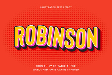 Retro comic text effect. Cartoon style background.