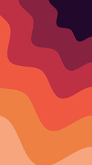 Orange color gradient wave pattern for phone wallpaper. Social media background template