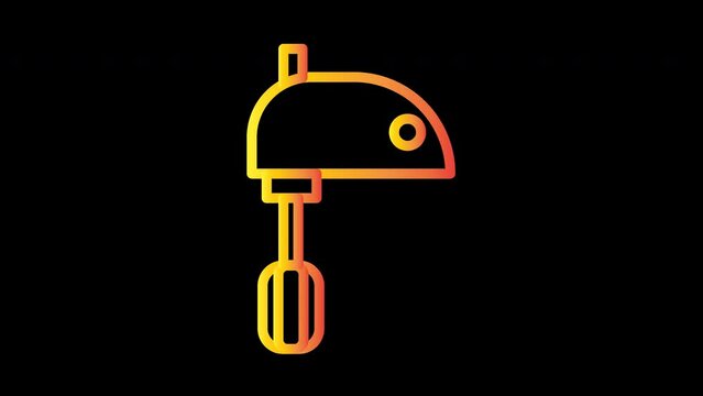 Beater Whisk Mixer Outline Icon