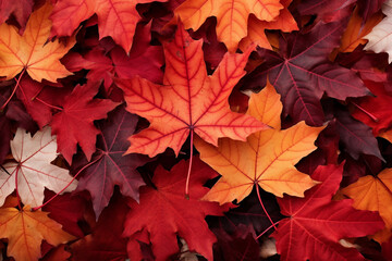 Naklejka na ściany i meble red maple leaf