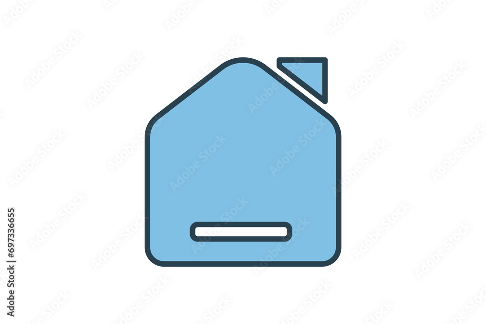 Poster home icon. icon related to basic web and ui. suitable for web site, app, user interfaces, printable 