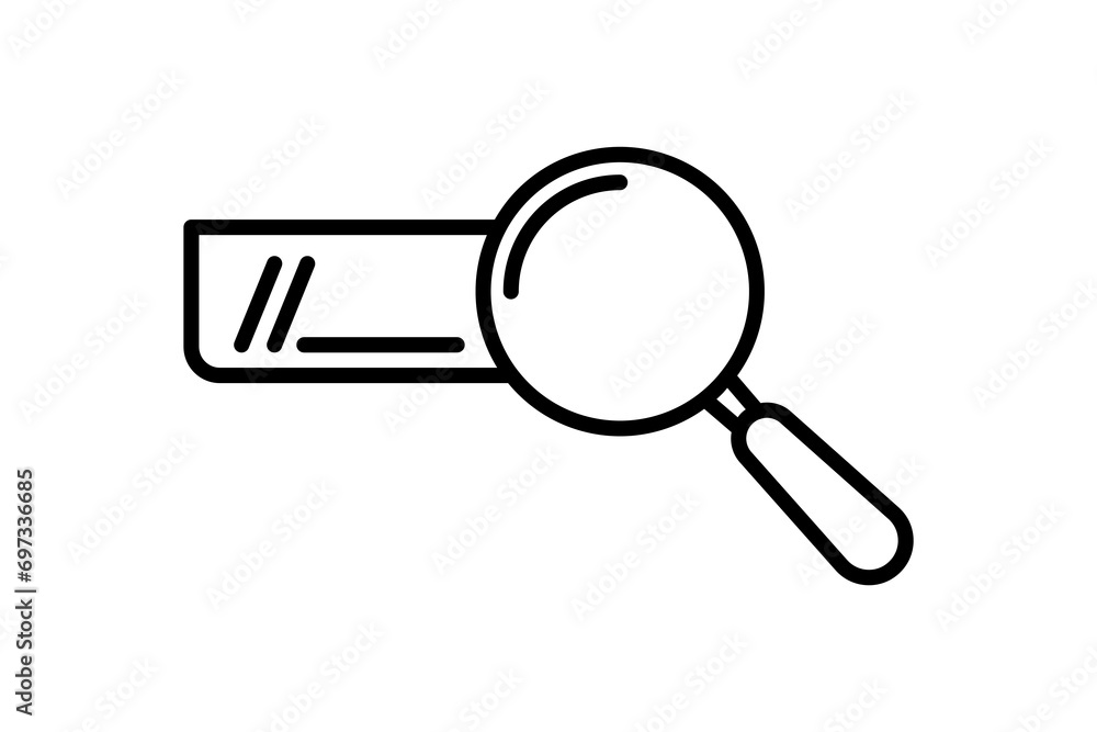 Poster search icon. icon related to basic web and ui. suitable for web site, app, user interfaces, printabl
