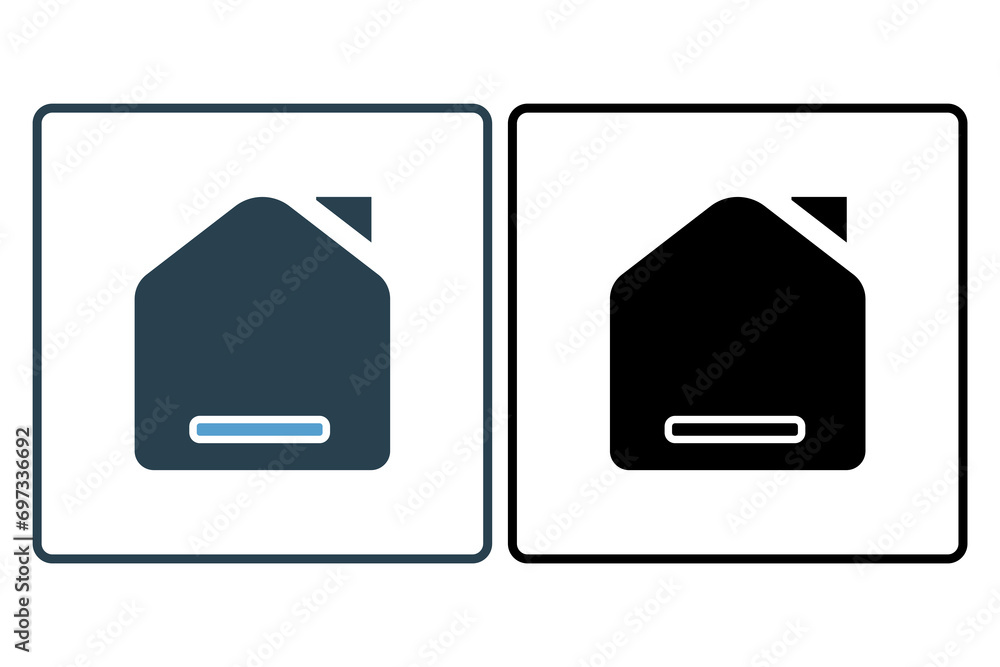 Poster home icon. icon related to basic web and ui. suitable for web site, app, user interfaces, printable 