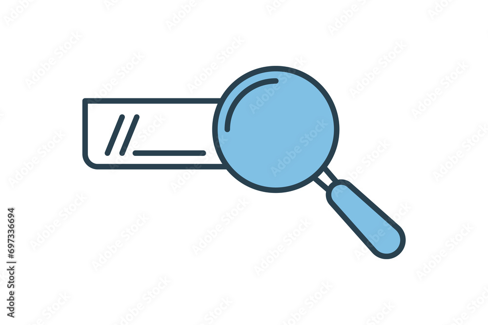 Poster search icon. icon related to basic web and ui. suitable for web site, app, user interfaces, printabl