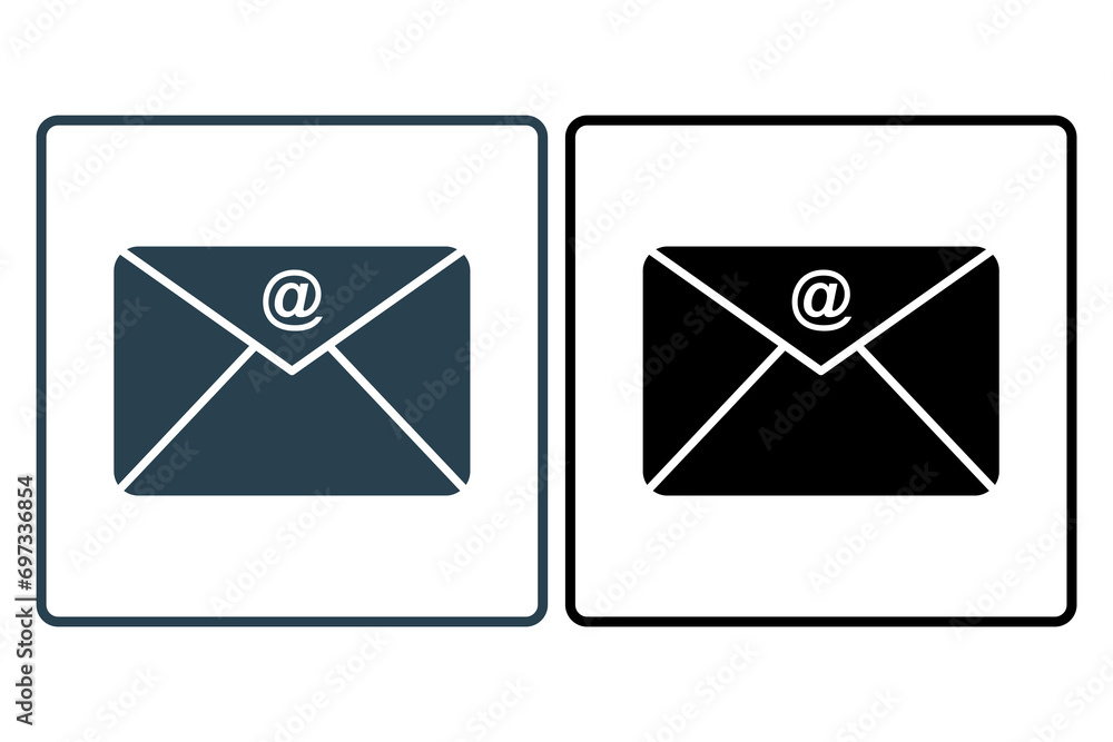 Poster envelope icon. icon related to basic web and ui. suitable for web site, app, user interfaces, printa
