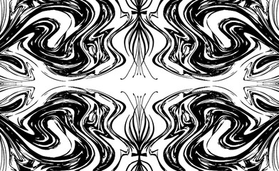 花　花弁　モノクロ　アート　背景