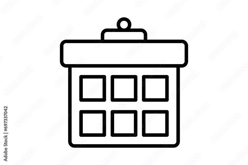 Poster calendar icon. icon related to basic web and ui. suitable for web site, app, user interfaces, printa