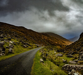 Road in the mountains, Kerry, Ireland