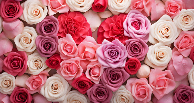  rose and heart, ai generated.