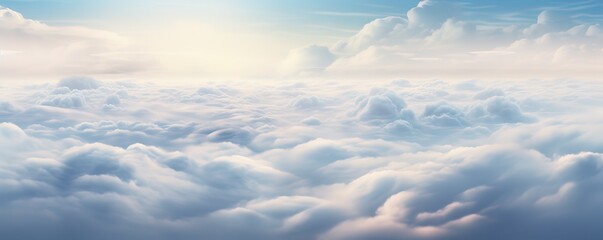beautiful clouds with charming colors. generative AI