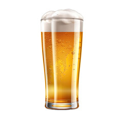 Beer isolated on transparent background