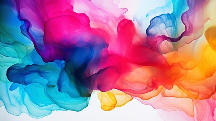 Alcohol ink is used to create a colorful background