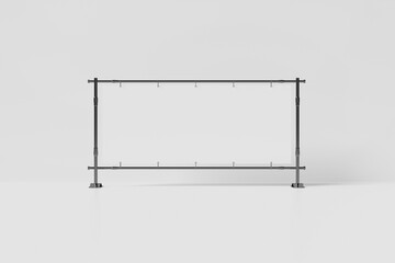 Blank Barrier Banner Mockup
