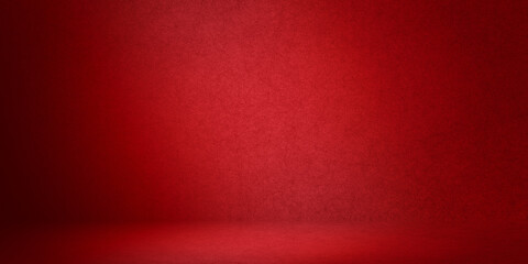 red background. empty bright red studio background, product display with copy space for displaying content design. Banner for product advertising