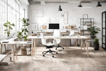 office interior Design generated by AI technology