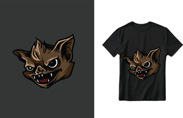 animal mascot vector t-shirt design..Vintage t-shirt print and apparel design with stylish vector design.