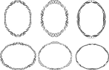 Fototapeta premium set of decorative frames