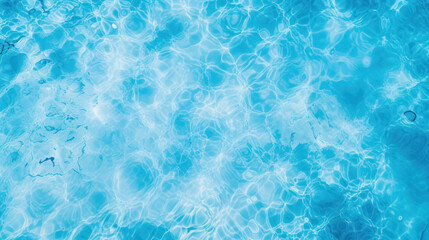 Aqua Blue Swimming Pool Seen from Above - Ideal for Cool Summer Themes