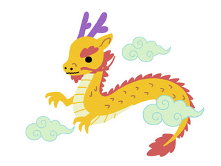 龍　ドラゴン　辰年　ベクター