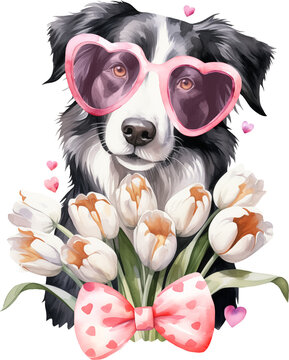 Valentine aussie illustration created with Generative AI technology
