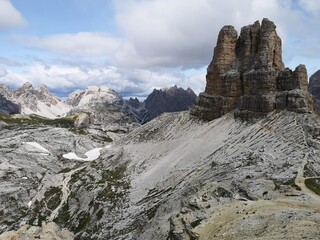 Dolomites mountains in South Tyrol, Italy, Europe